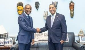 El canciller haitiano se reúne con el congresista Adriano Espaillat en Washington