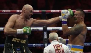 Tyson Fury promete menos payasadas y más golpes a Usyk en la revancha por el título de los pesados Tyson Fury promete menos payasadas y más golpes a Usyk en la revancha por el título de los pesados