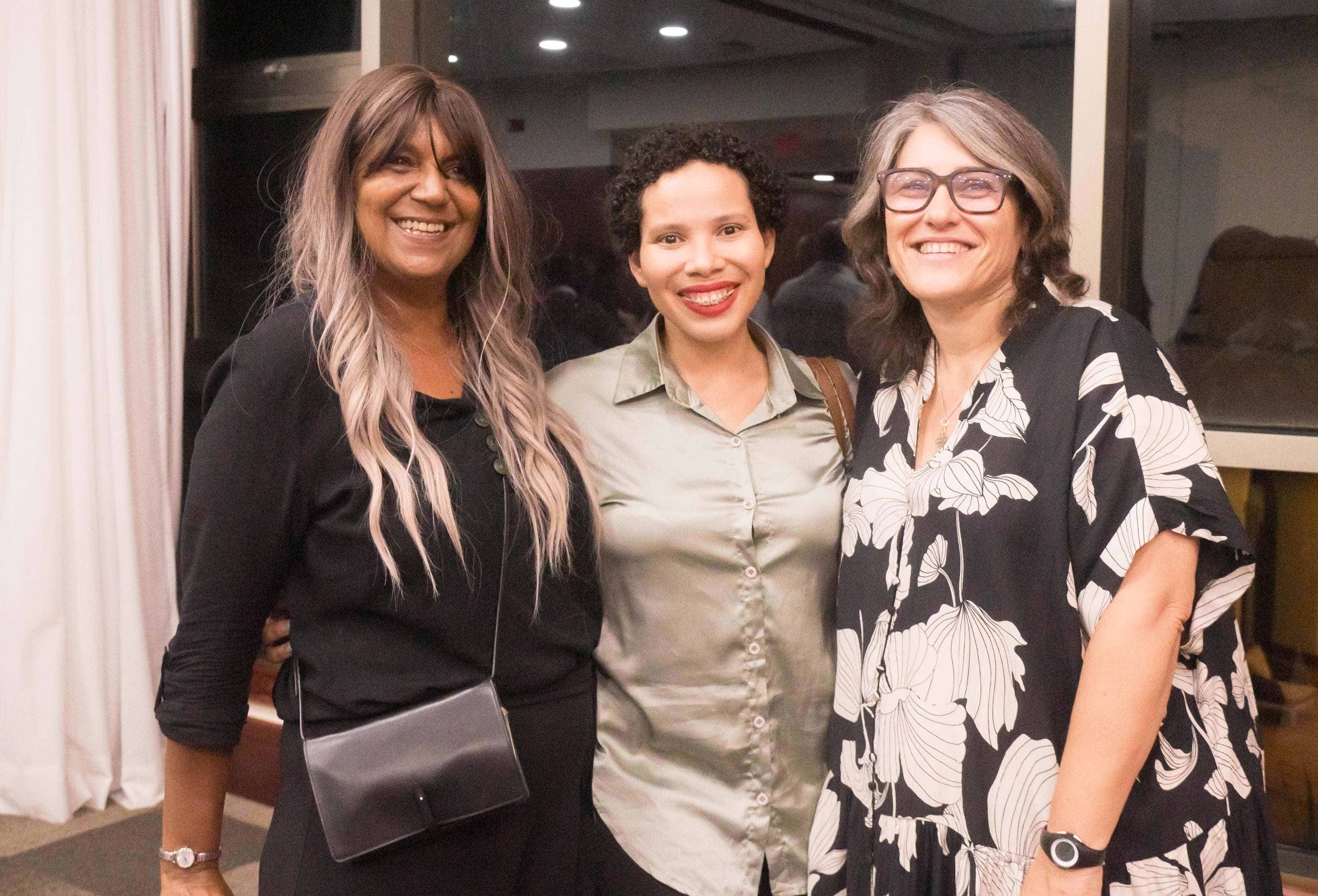 Gina Beato, Rosángela Araujo y Ana Selva.