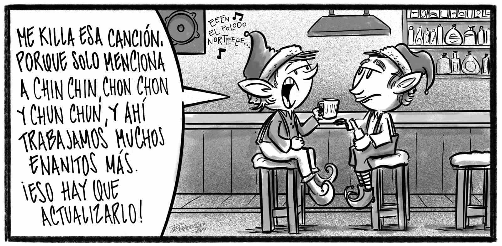 Caricatura de Noticiero Poteleche 12 diciembre 2024