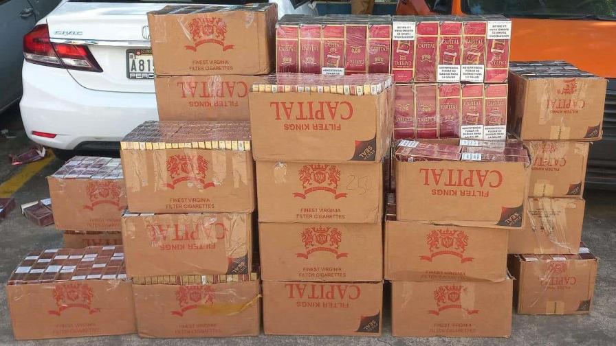 Detienen a una mujer con más de 8,000 cajetillas de cigarrillos de contrabando en SDE