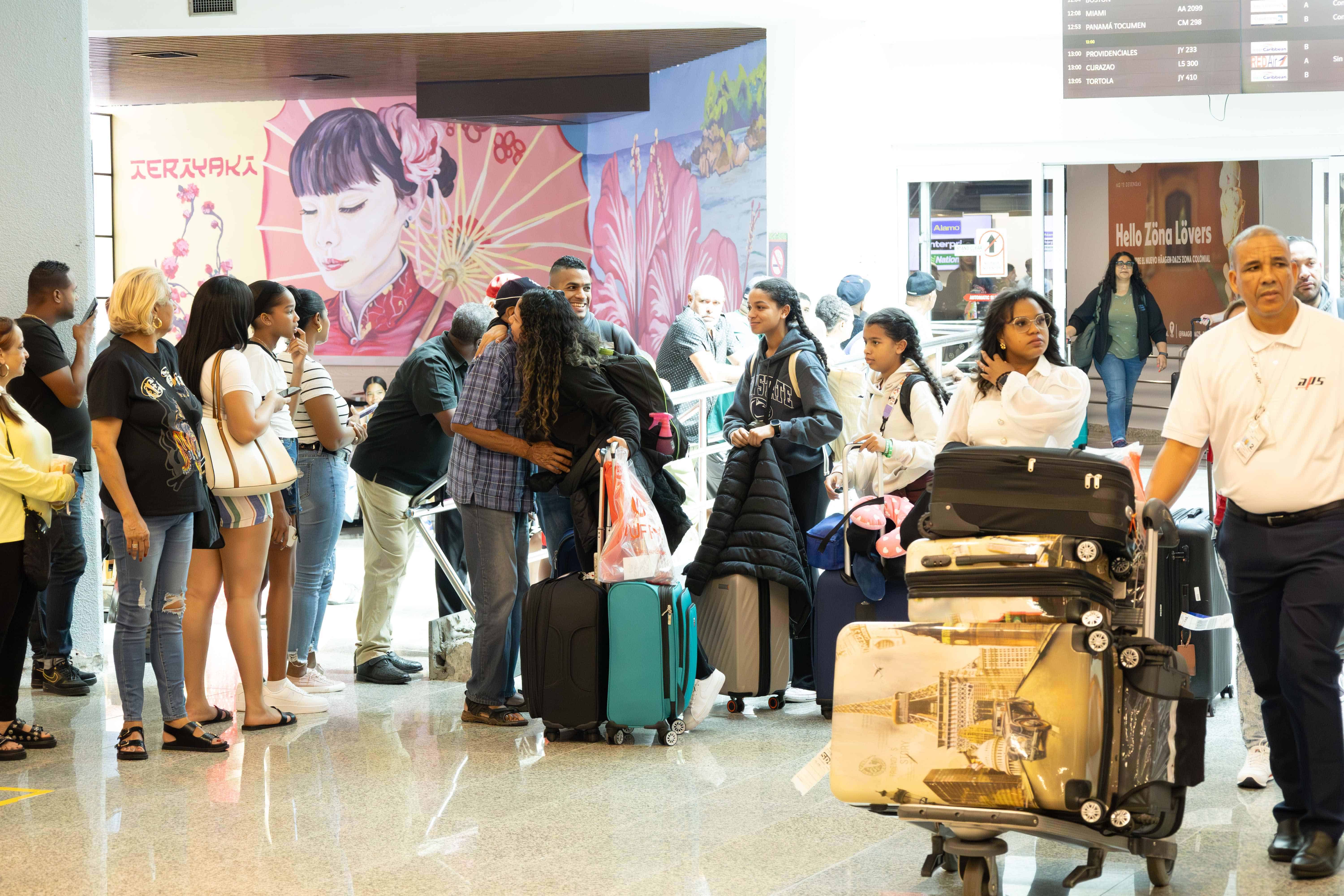 Ambiente en el Aeropuerto Internacional Las Américas (AILA) el domingo 22 de diciembre de 2024.