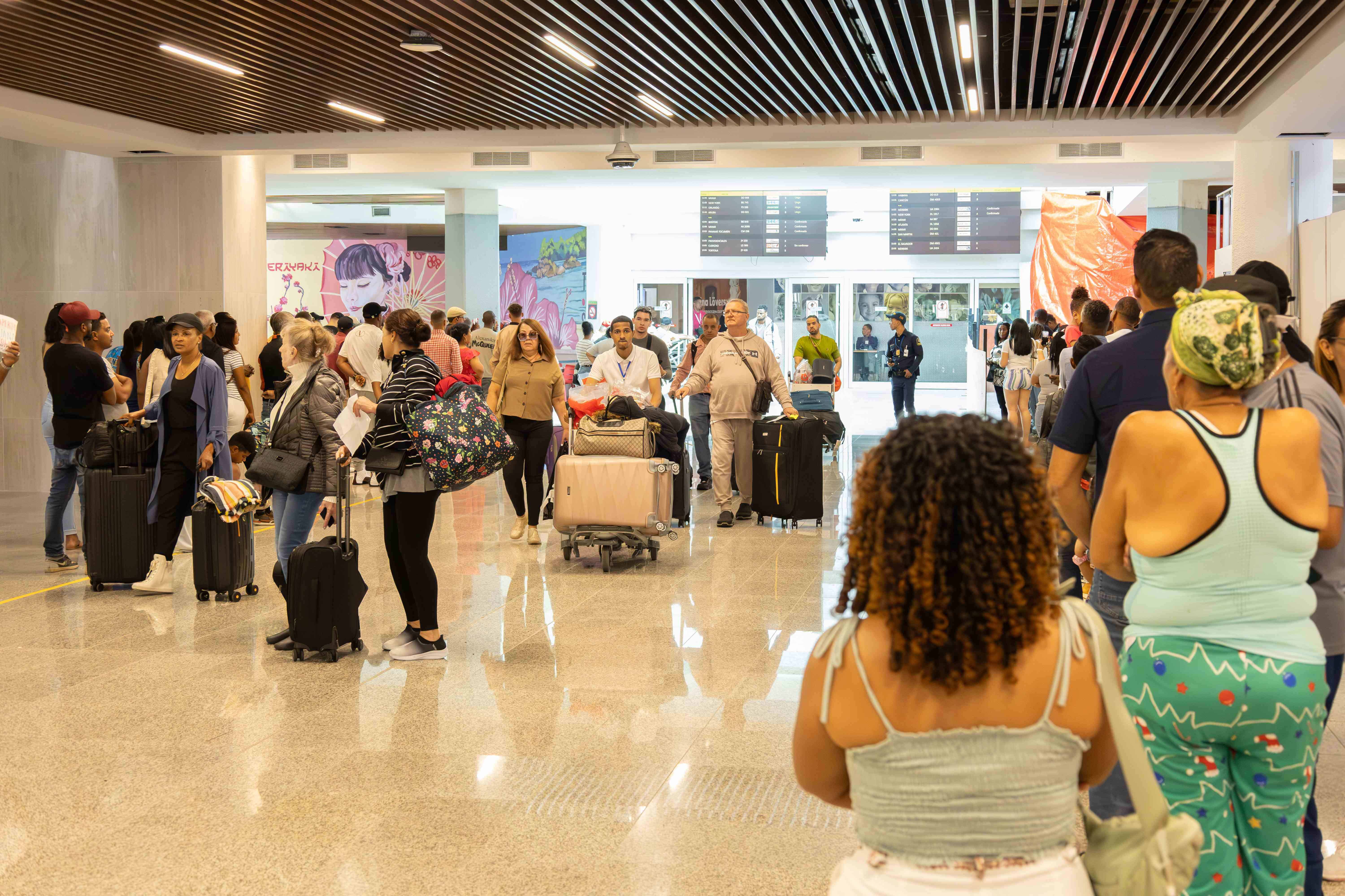 Ambiente en el Aeropuerto Internacional Las Américas (AILA) el domingo 22 de diciembre de 2024.