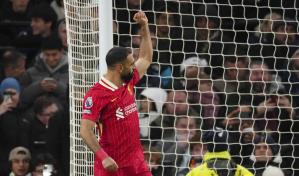 Salah establece otro récord de goles en victoria del Liverpool sobre Tottenham