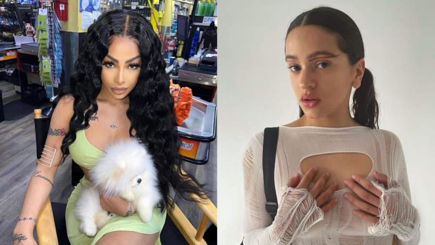 Rosalía y Yailin La Más Viral disfrutan juntas en una discoteca dominicana