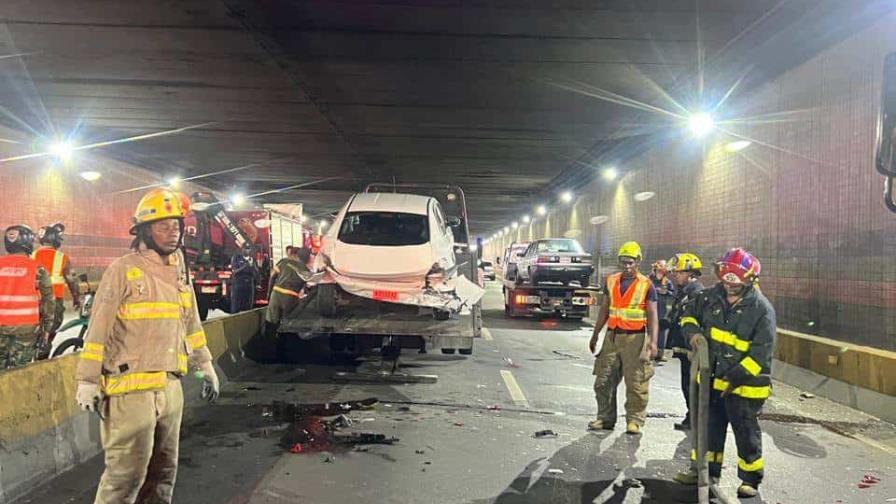 Tres personas fueron atendidas por el accidente en el túnel de la 27 de Febrero