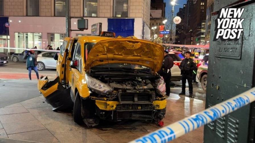 Un taxi atropella a por lo menos seis peatones en Nueva York el día de Navidad