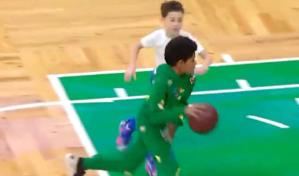Ean, el hijo de Al Horford, juega partido individual de la NBA contra hijo de Jayson Tatum
