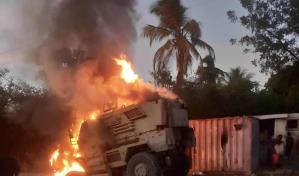 Bandidos en Hait&iacute; incendian dos veh&iacute;culos blindados de las tropas de Kenia