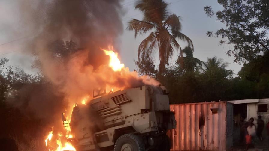 Bandidos en Hait&iacute; incendian dos veh&iacute;culos blindados de las tropas de Kenia