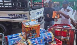 Interior y Policía incauta fuegos artificiales y ocupa un arma ilegal en Santiago