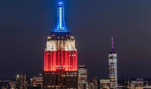 El Empire State Building se ilumina en tributo al expresidente Jimmy Carter