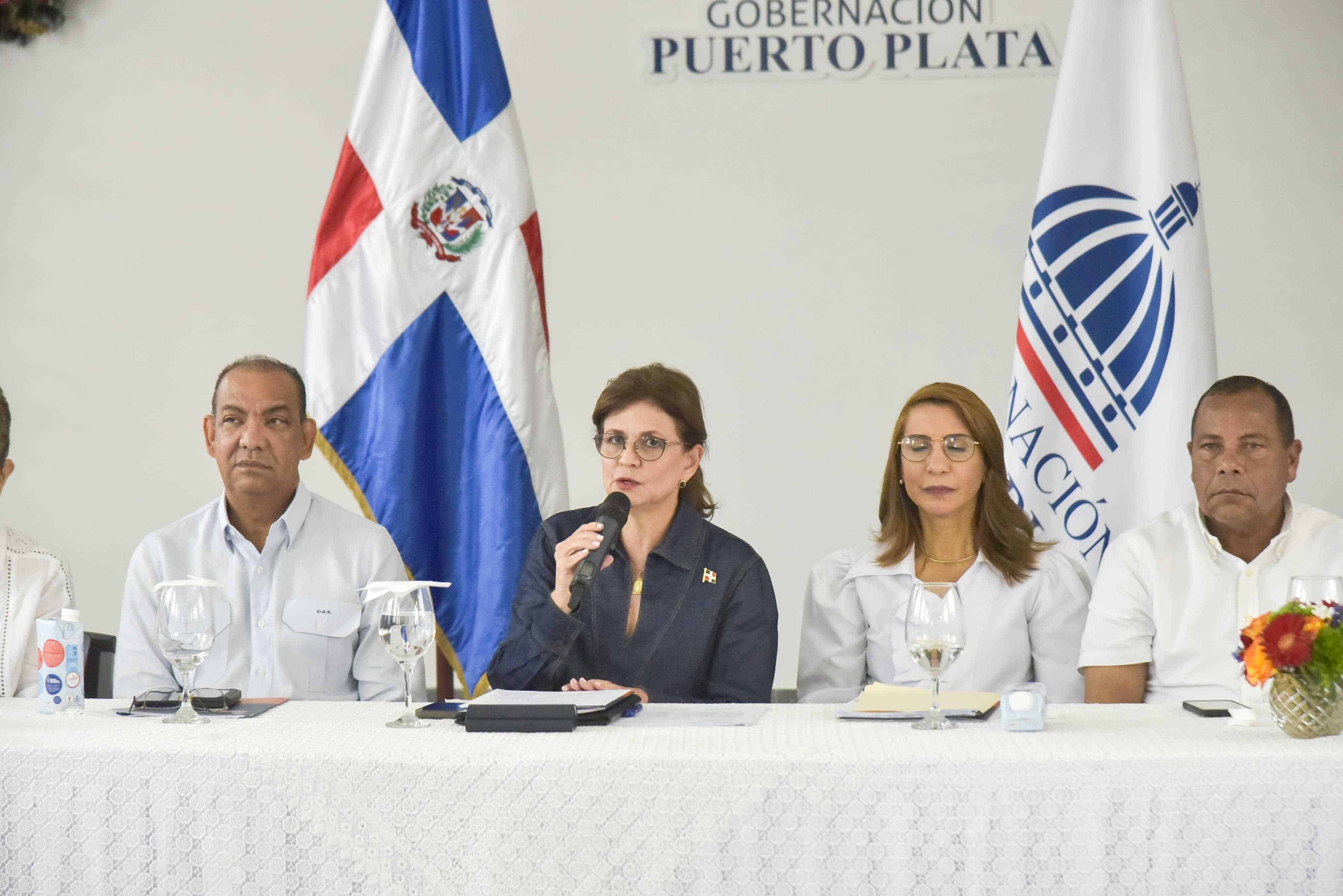 Vicepresidenta Raquel Peña en Puerto Plata. 