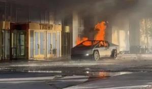 Al menos un muerto por explosión de un cybertruck Tesla frente a hotel de Trump en Las Vegas