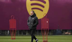 Flick no está alegre, mientras Barcelona intenta registrar a Olmo por el resto de la campaña Flick no está alegre, mientras Barcelona intenta registrar a Olmo por el resto de la campaña