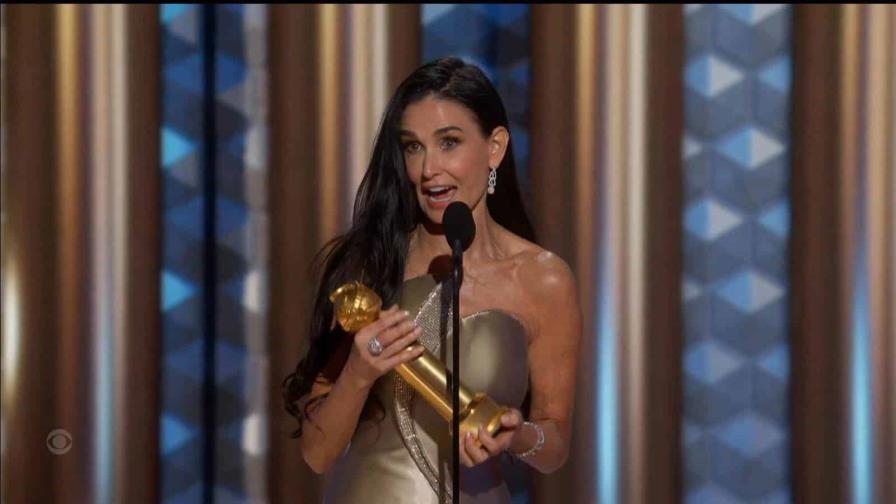 Demi Moore gana su primer Globo de Oro a mejor actriz