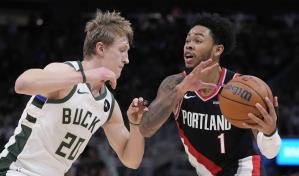 Simons y Avdija impulsan a los Trail Blazers 105-102 frente a los Bucks