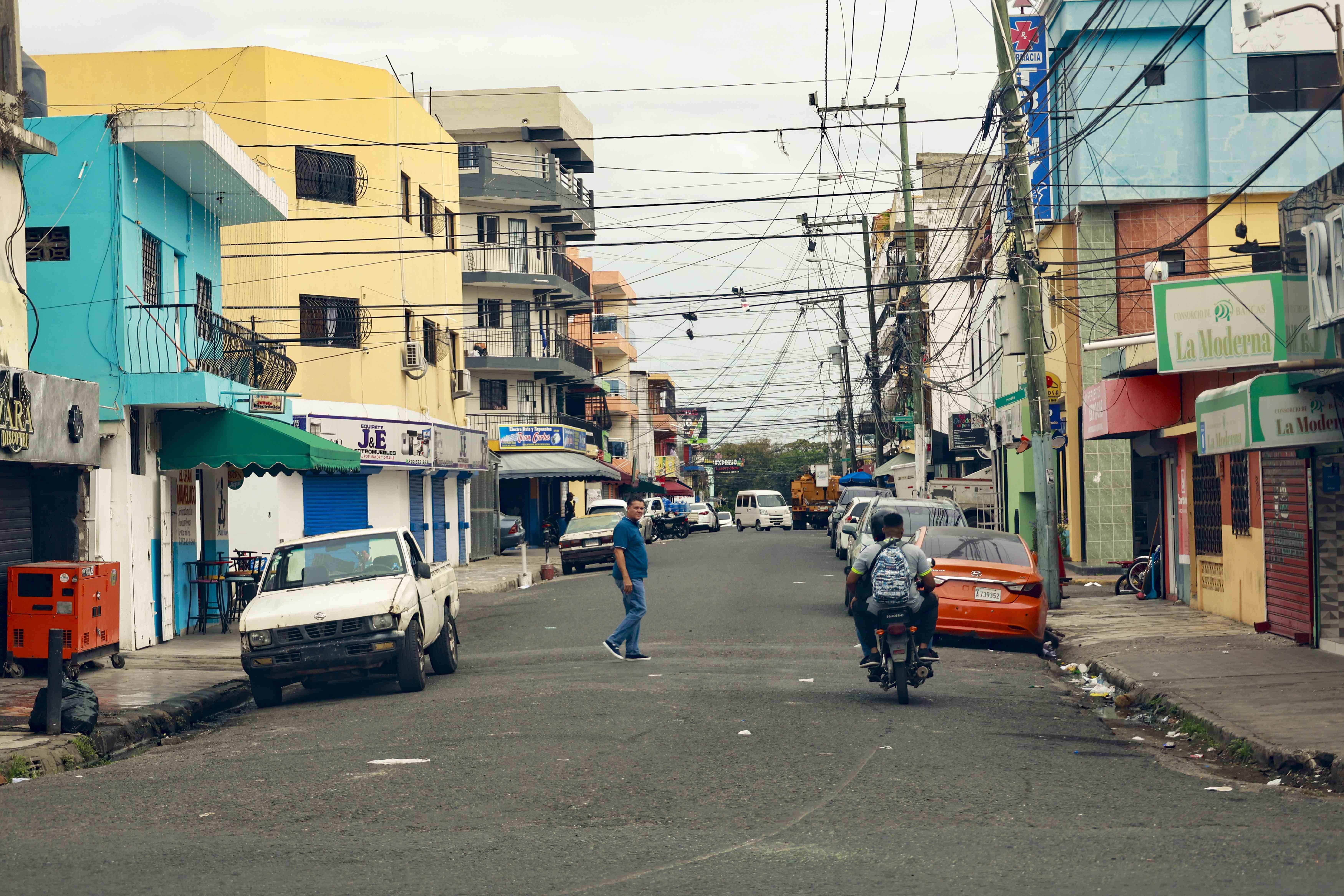 En los barrios también el tránsito era menor.