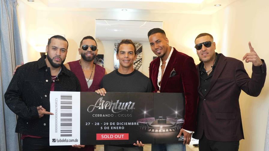 Aventura recibe taquilla de Sold out por sus cuatro noches en el Olímpico