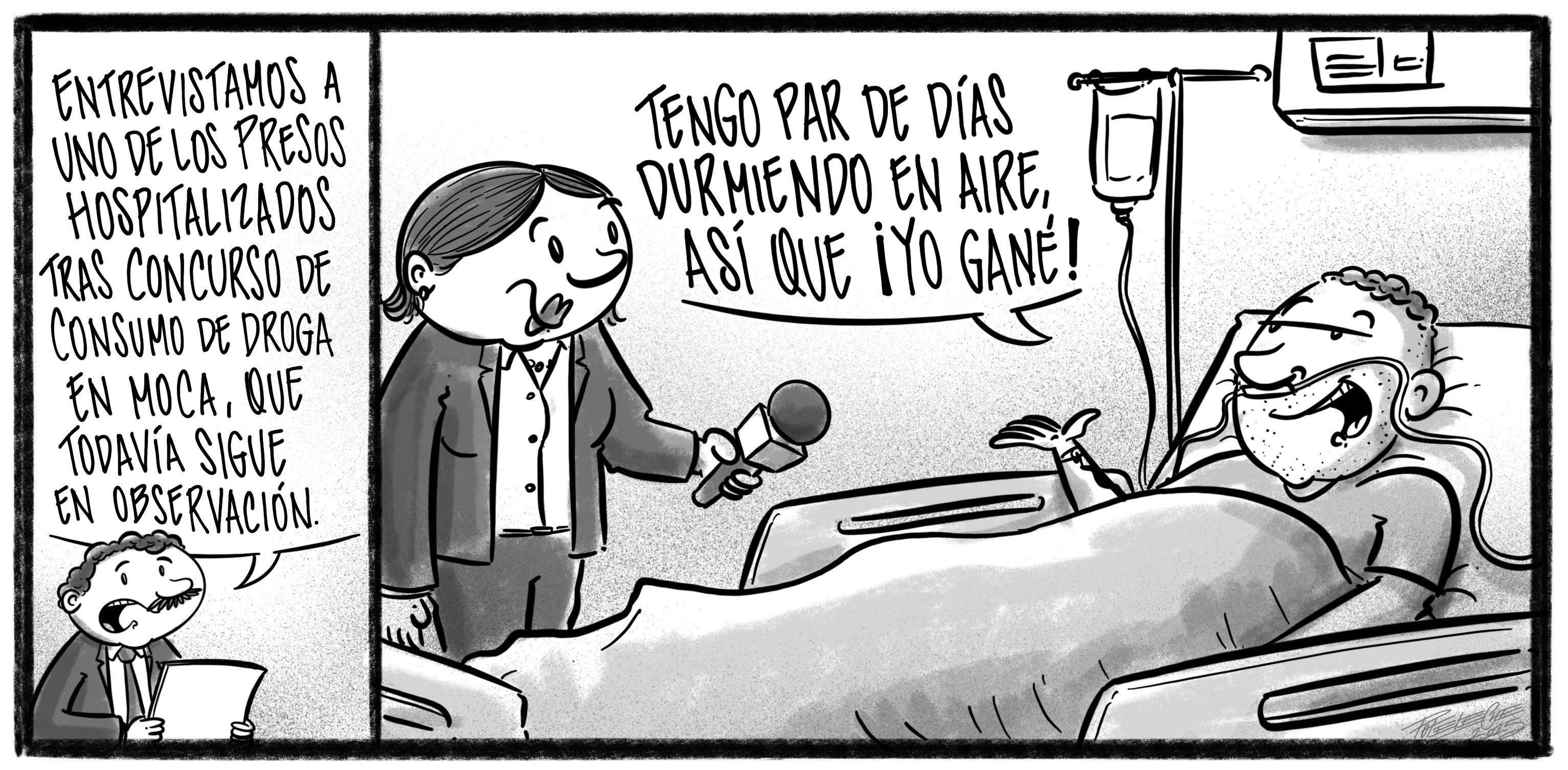 Caricatura de Noticiero Poteleche 8 enero 2025