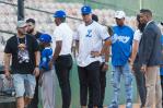 Juan Soto celebra Un día con tu ídolo en el estadio Quisqueya