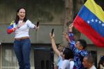 María Corina Machado fue interceptada al término de la manifestación en Caracas, denuncia su partido