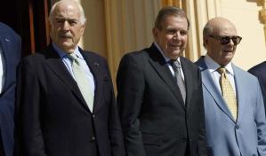 Edmundo González llega al Palacio Nacional para participar en el acto de apoyo a la democracia venezolana