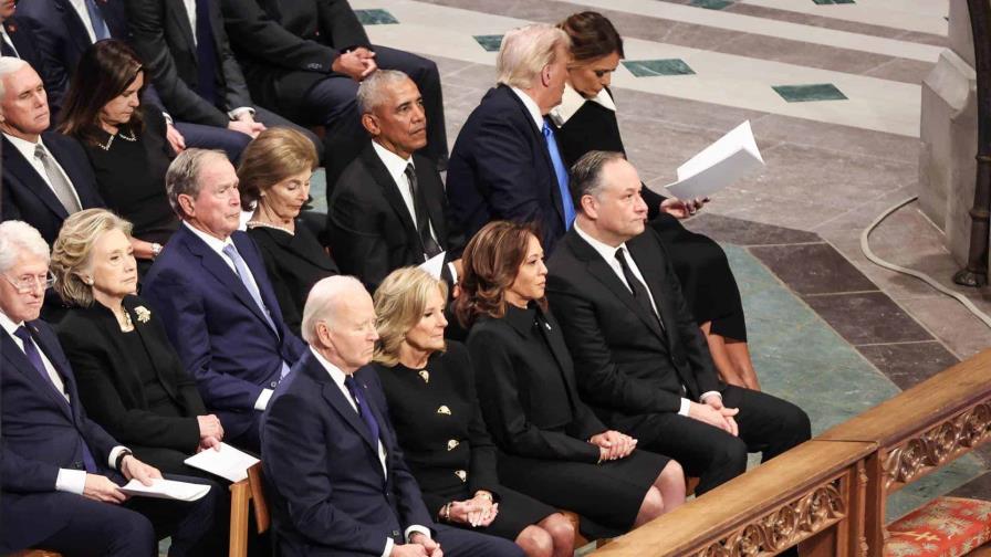 Biden, Trump, Harris y Obama, entre los asistentes al funeral de Estado de Jimmy Carter