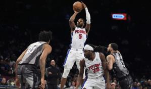 DePistons logran su quinta victoria consecutiva, 113-98 sobre Nets, y se ponen por arriba de .500