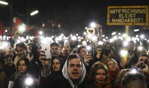 Manifestaciones en Austria contra la llegada al poder de la extrema derecha Manifestaciones en Austria contra la llegada al poder de la extrema derecha