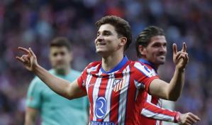 Atlético Madrid gana su 14mo partido consecutivo y lidera la liga española