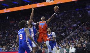 Shai Gilgeous-Alexander anota 32 y Thunder vence a 76ers diezmados