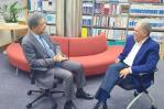 Leonel Fernández y Carlos Amarante Baret se reúnen; hablan de la situación del país