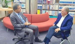Leonel Fernández y Carlos Amarante Baret se reúnen; hablan de la situación del país