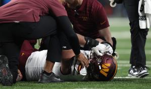 Sam Cosmi, guardia de Commanders, sufre desgarro de ligamento y queda fuera de playoffs