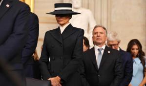Melania Trump apuesta por un look sobrio para la investidura