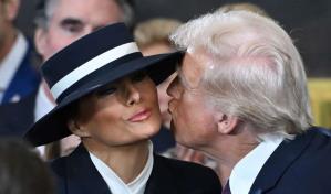 La foto del beso-no beso entre Donald Trump y Melania que se ha vuelto viral