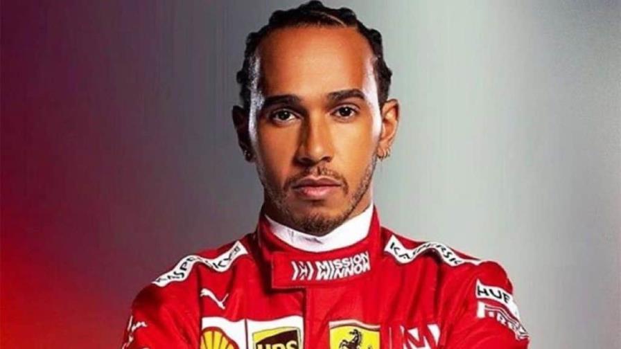 Hamilton cumple su sueño de correr de rojo en su primer día como piloto de Ferrari