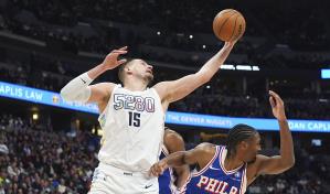 Jokic logra su 19no triple-doble de la temporada; Nuggets vencen 144-109 a 76ers Jokic logra su 19no triple-doble de la temporada; Nuggets vencen 144-109 a 76ers