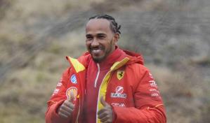 Lewis Hamilton condujo un monoplaza de Fórmula 1 de Ferrari por primera vez el miércoles