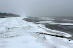 Playas de arena blanca se cubren de nieve en Florida debido a tormenta invernal Playas de arena blanca se cubren de nieve en Florida debido a tormenta invernal