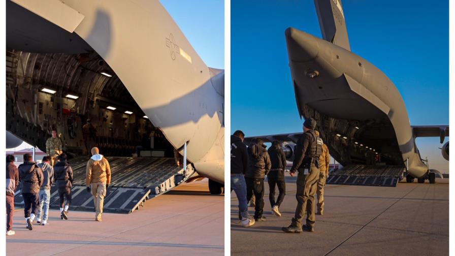 EE.UU. envía los primeros migrantes hondureños deportados en aviones militares