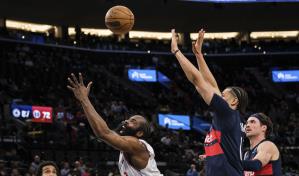 Harden llega a 79 triples-dobles y Clippers apalean 110-93 a Wizards, el peor equipo de la NBA