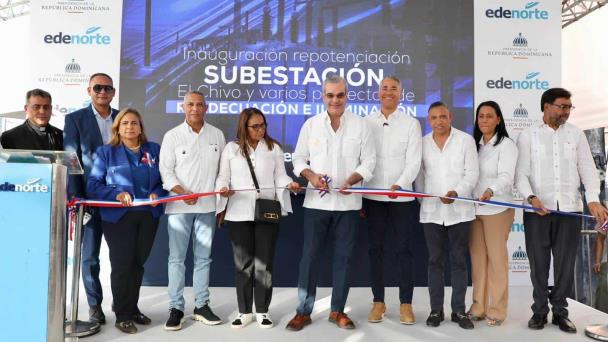 Abinader inaugura obras viales y eléctricas en San Francisco de Macorís