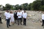 Presidente Abinader supervisa terrenos del Río Jaya  donde construirán parque central Boulevard