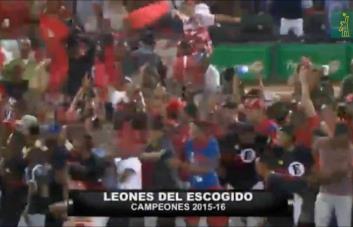 TBT Deportivo: El campeonato de los Leones del Escogido en la 2015-2016