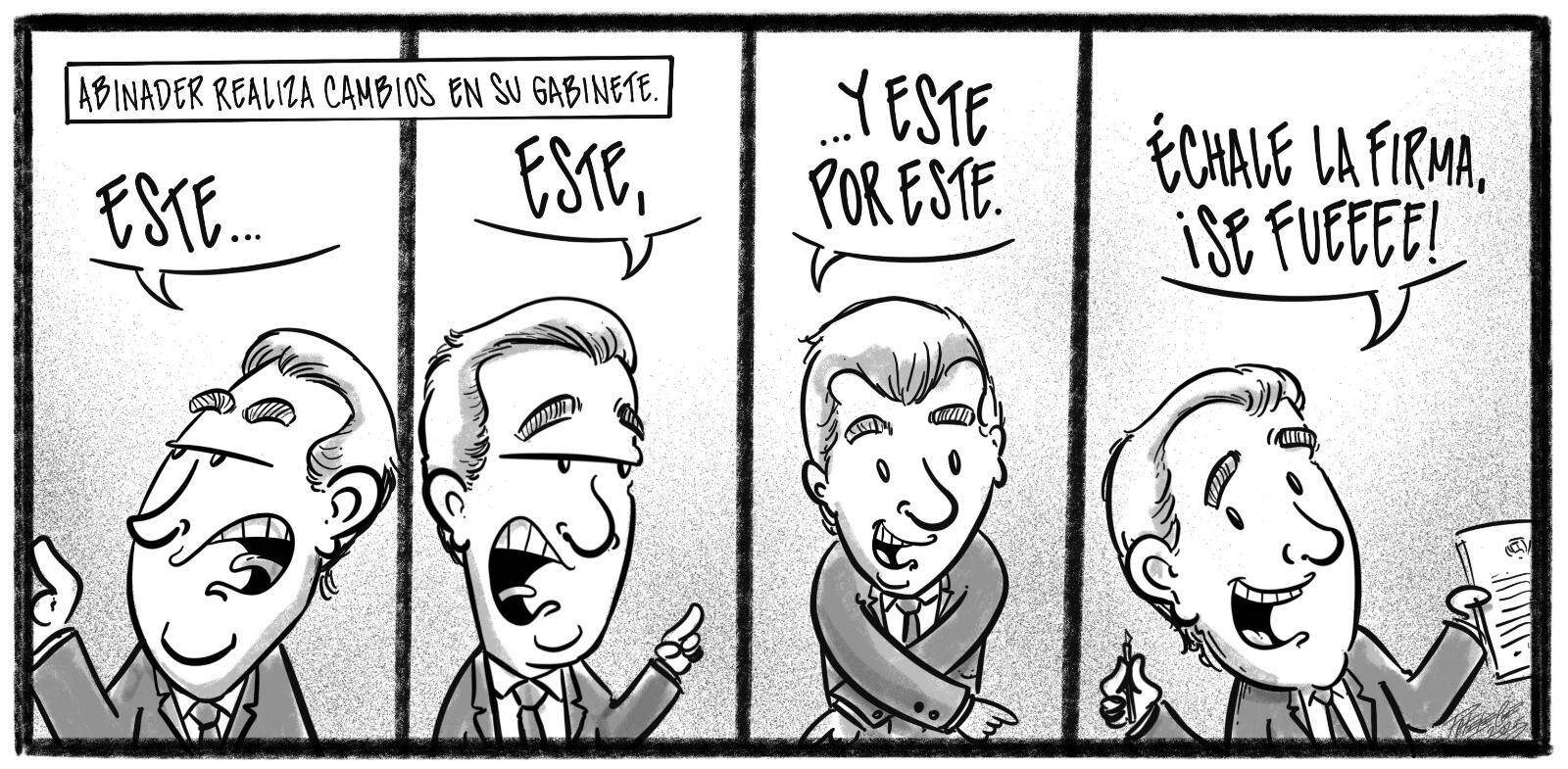 Caricatura de Noticiero Poteleche 3 febrero 2025