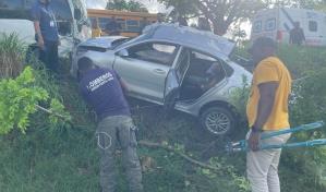 Cuatro personas fallecidas durante accidente de tránsito en la provincia La Altagracia 