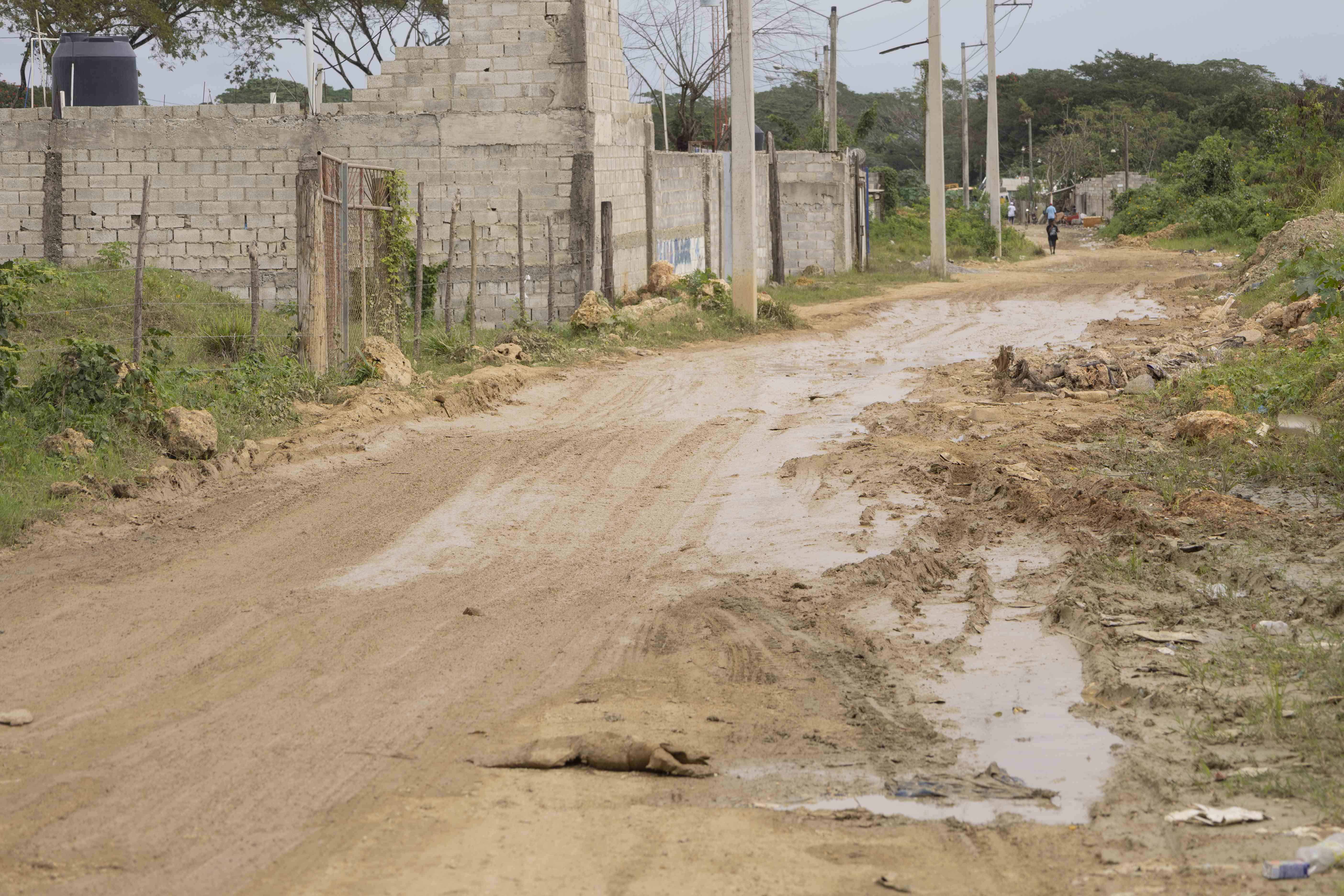 Las calles están deterioradas. 