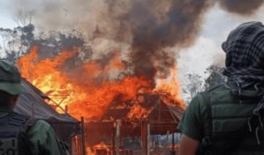 Militares destruyen dos campamentos logísticos de minería ilegal en la Amazonía venezolana